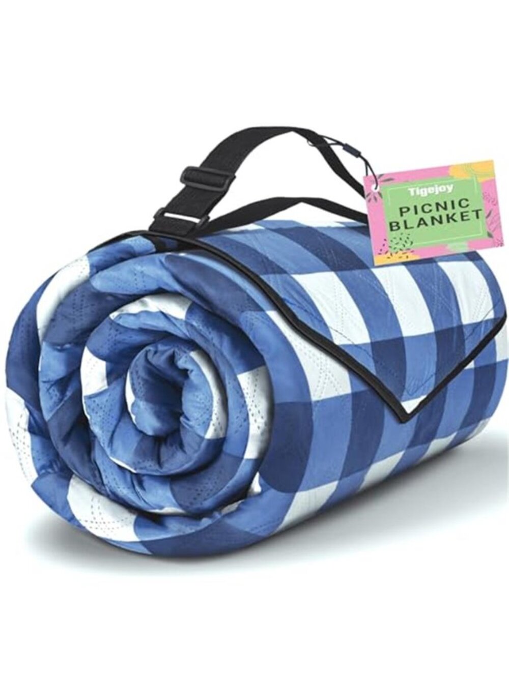 Extra Large Waterproof Picnic Blanket Sandproof Beach Mat Camping Outdoor Blue
